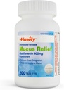 זמן-CAP LABS, INC. Time Mucus Relief Guaifenesin 400mg 200 טבליות - מיידי לשחרר Mucus Phlegm הקלה - מצפה עבור Mucus Removal, צ'סט הקהילה, שפעת, קרמים, אלרגיות