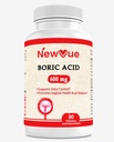 Boric Acid Vaginal Suppositories - 100% טהור מיוצר בארה"ב - תמיכה בבריאות הפרט (30 הרוזן)