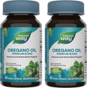Nature's Way Oregano Oil - Immune Support Supplement * - 75-85% Carvacrol - Gluten Free - 60 קפסולות טבעוניות (2 Pack)