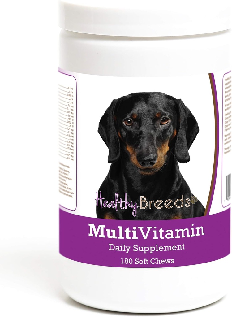 בריא Breeds Dachshund Multivitamin Soft Chew for Dogs Count