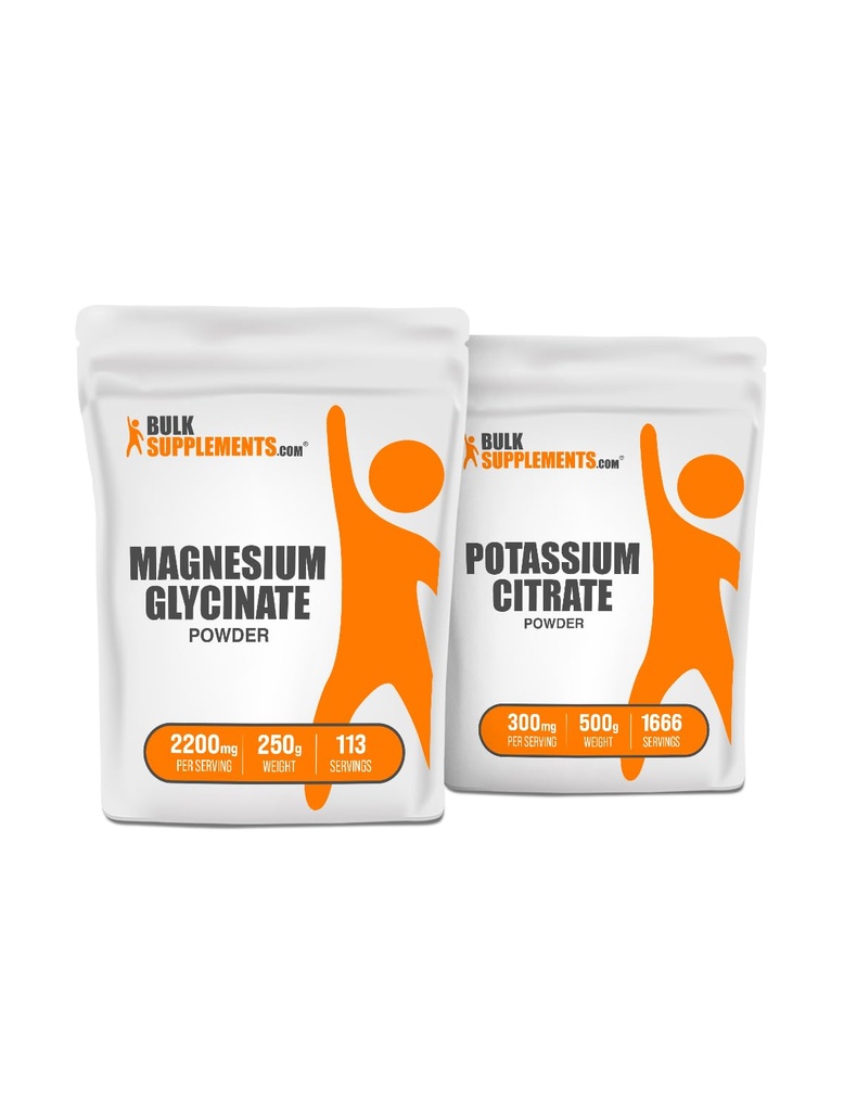 מגנזיום Glycinate 250g + Potassium Citrate 500g Bundle