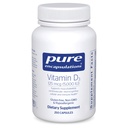 Pure Encapsulations ויטמין D3 125 mcg (5,000 IU) - תוספת לתמיכה העצם, משותף, חזה, לב, קולון ובריאות החיסון * - עם ויטמין D - 250 קפסולות