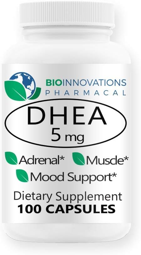 DHEA 5 מ"ג - תמיכה רמות הורמון איזון עבור חסינות, מוח, עצמות, מטאבוליזם, Lean Body Mass, מקדם הזדקנות בריאה