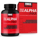 מבחן FACTOR X180 Alpha Max Total טסטוסטרון ו Nitric Oxide Booster עבור גברים עם Fenugreek Seed ו Tribulus כדי להגדיל את זרימת הדם ולשפר את ביצועי האתלטיקה הגברית, 180 קפסולות