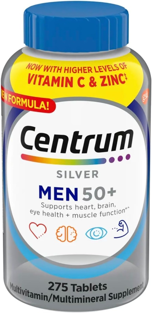 Moto® Silver® Men's - 250 טבליות