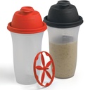 SIGNORA WARE Shakerבקs | 17-Ounce פלסטיק חלבון שקד בקבוק עבור Meal החלפת Shakes & Smoothies, Beverages, Mixing Salad Dressing & Sauces, Margarita ועוד 2 Pack