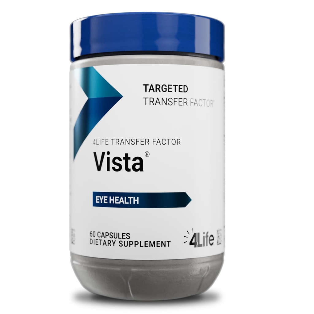 4Life Transfer Factor Vista - תומך בבריאות העין ובחזון עם Lutein, Zeaxanthin, Zinc, ויטמין C ו Black Currant - 60 קפסולות