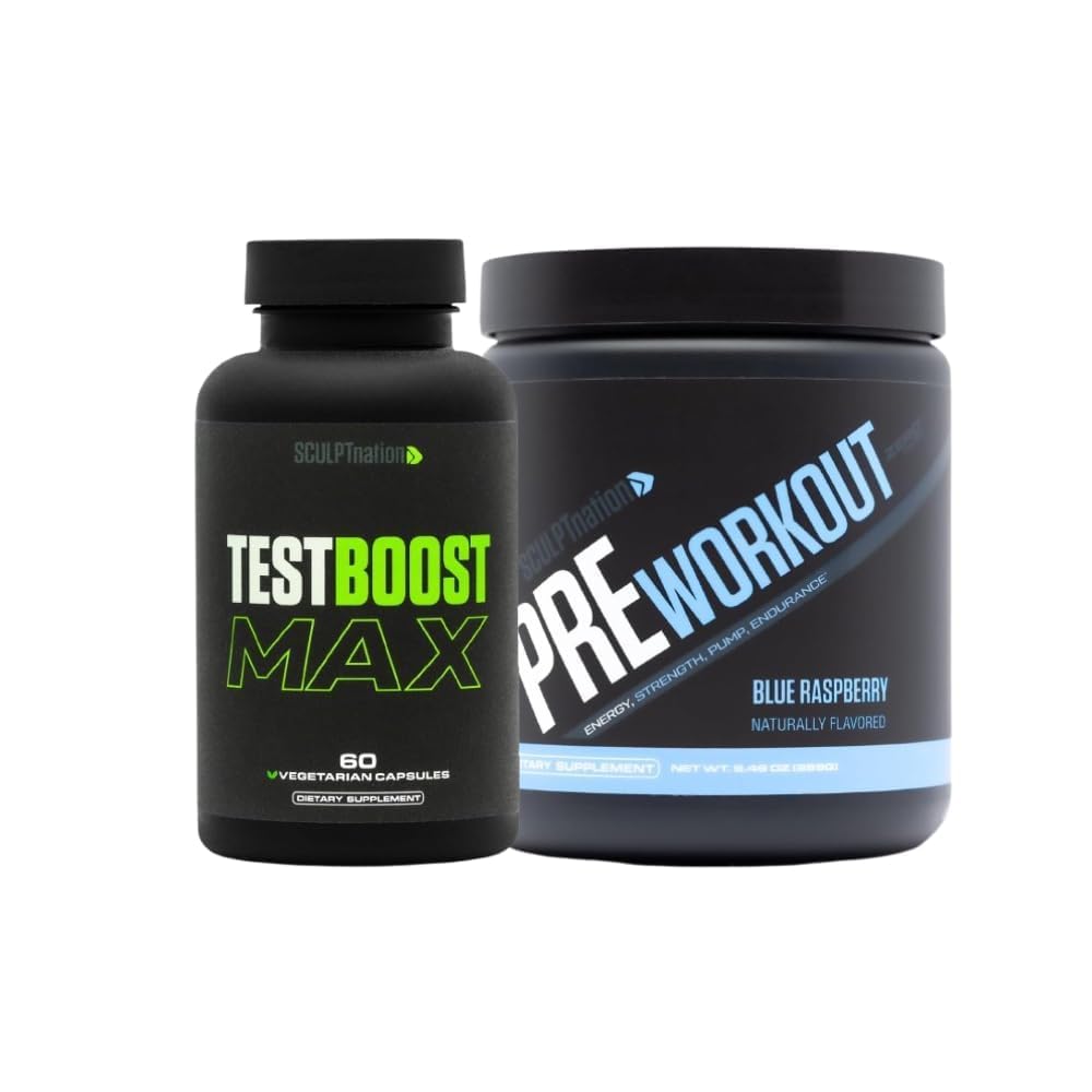 קטגוריה: V Shred Test Boost Max and Pre Workout Blue Raspberry אבקת Bundle