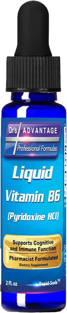 ויטמין B6 Pyridoxine HCI 2 oz Dropper