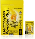 אבקהVitamin אלקטרוליט אבקת פלוס, Keto, Orange Pineapple, Sugar Free, פינק ההימלאיה מלח, 1000mg Potassium, 120 מ"ג Calcium, 120 מ"ג מגנזיום, Non-GMO, Zero Calories, (16 hydrotion Packets)