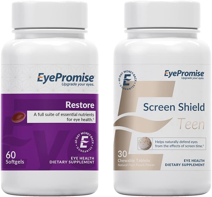 טיפול חוזר Macular Health Supplement Screen Shield Teen Chewable Eye ויטמין