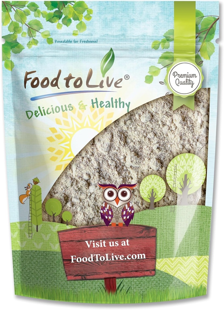 מזון לחיות - Psyllium Husk אבקה, 1.5 פאונד - טהור, כשר, טבעוני, Keto, Unflavored, Finely Ground, Bulk, Mixes Well, Rich in Soluble סיבים