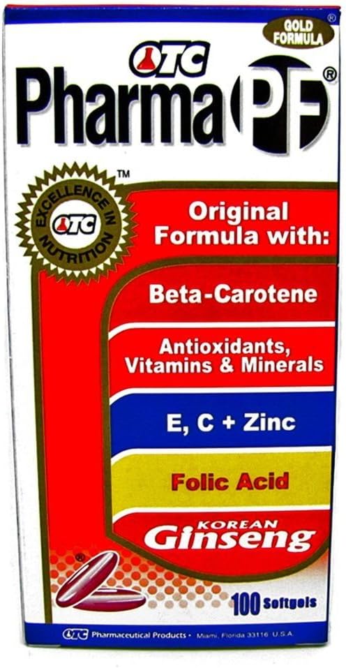 OTC Pharma PF זהב פורמולה 100 Softgels תוספי תזונה