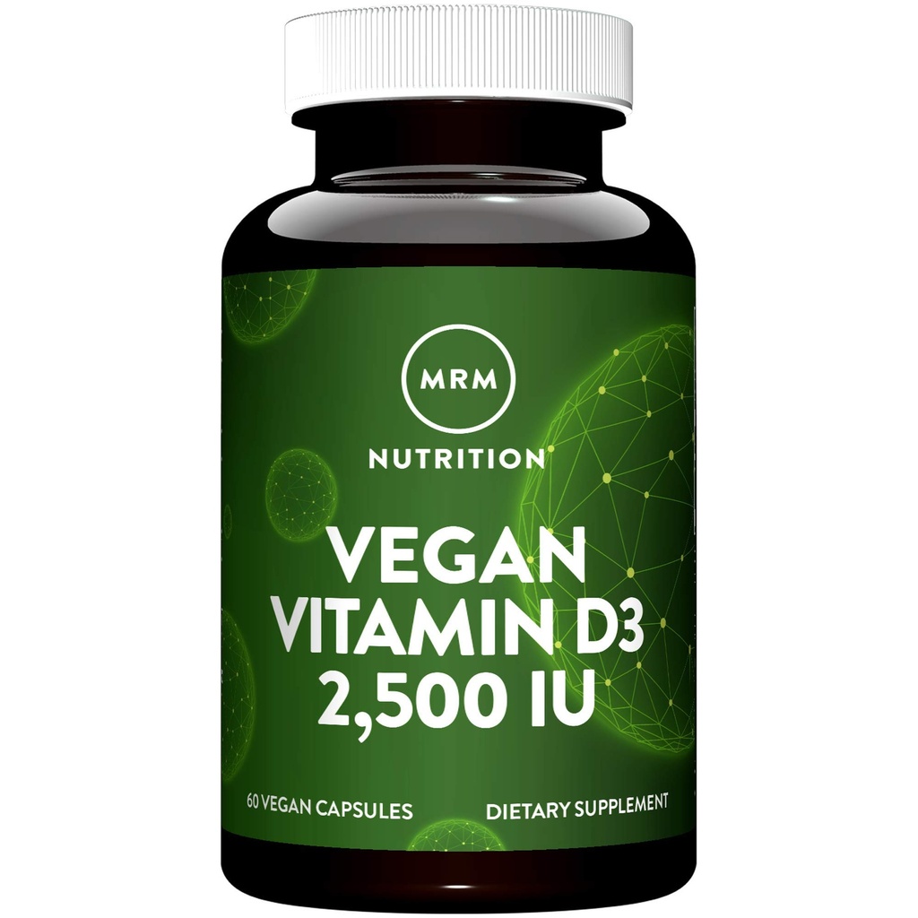 MRM Nuturition ויטמין D3 2,500 IU | Bone + Immune Health | Made From Lichens | תמיכה ב- Calcium Absorption
