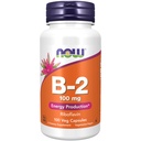תוספי מזון עכשיו, ויטמין B-2 (Riboflavin) 100 מ"ג, ייצור אנרגיה *, 100 קפסולות Veg