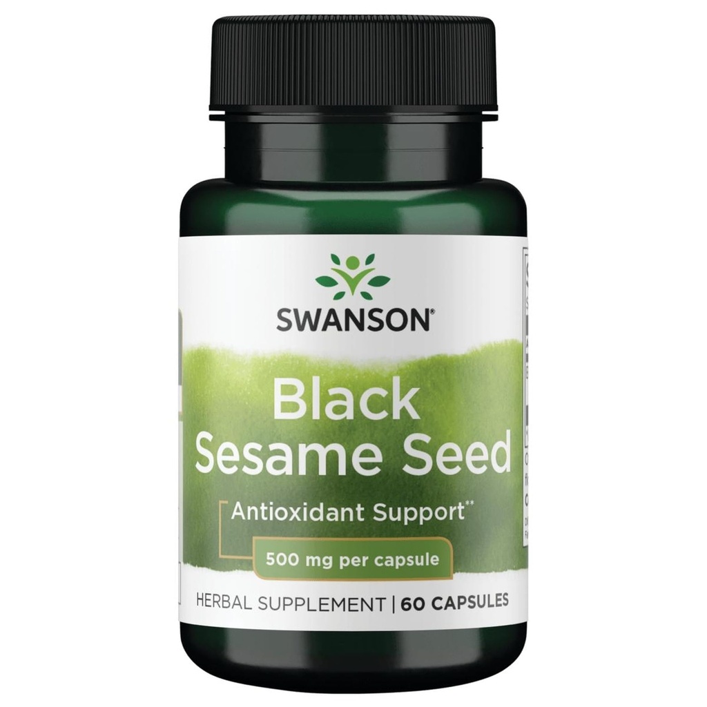סוונסון Full Spectrum Black Sesame Seed 500 מיליגרם 60 קפסולות