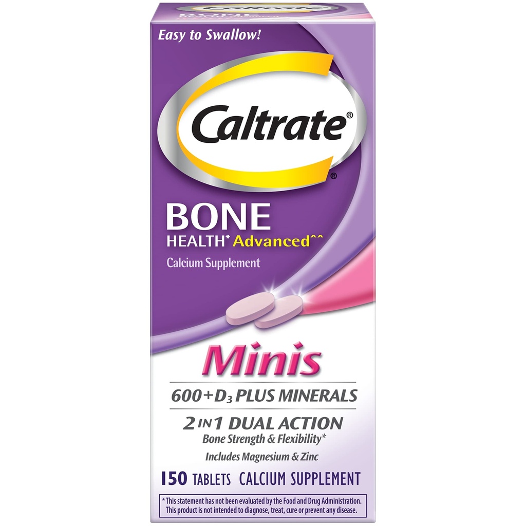 Caltrate Minis Calcium & ויטמין D3 טבליות 150 CT (PACK of 2)