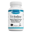 EuroMedica Tri-Iodine - תמיכה בבריאות Thyroid - סיוע הורמונלי איזון עם מולקולרית Iodine מ Kelp - תכונות Potassium Iodide & Sodium Iodide - Brain & Energy Support - 12.5 מ"ג, 90 קפסולות