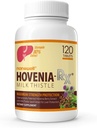 NANOWELL Hovenia-RX חלב זהtle - Liver Support Supplement with 80% Silymarin Milk Thistle Seed Extract - 120 טבליות, 30 יום אספקה