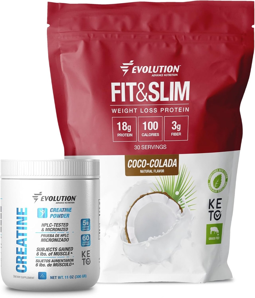 פיתוח תזונה מתקדמת Fit & Slim בלגן + Creatine Monohydrate אבקת