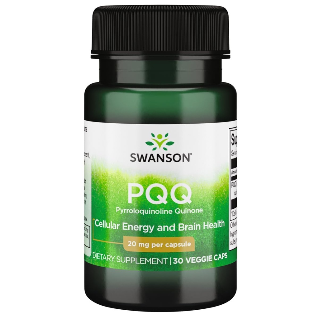 סוונסון Pqq Pyrroloquinolineone 20 מיליגרם 30 ואג קפסולות