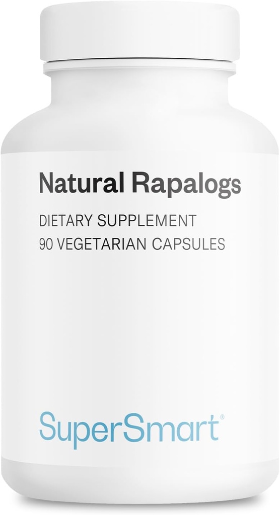 SuperSmart - Natural Rapalogs (Advanced Formula) - עם EGCg, Fisetin, Trans-resveratrol, Salicin, Curcumin Phytosome | Non-GMO & Gluten Free - 90 קפסולות צמחוניות