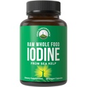 Raw Whole Food Iodine תוספת של Oracle (Ascophyllum Nodosum) על ידי Peak Performance. Potassium Iodide טבליות. for Metabolism, Energy, and Immune. 60 קפסולות טבעוניות, גלולות