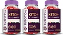 Justified Laboratories (3 Pack Proton חלבון Keto ACV Gummies Extreme 2000MG Proton Keto Gummies Apple Cider Vinegar פורמולה עם אבקת מיץ Pomegranate B12 טבעוני non GMO 180mys