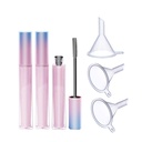 3 Pieces 7 מ"ל Luxury Reusable Empty Mascara tubes with Eyelash Wand Empty tubeer for Eyelash Oil Mascara with Brush ו 3 Funnels Home and Travel Use Pink Gradienter