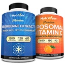 תוסף ויטמין C: High-Absorption ויטמין C קפסולות C & Berberine תוסף Bundle for Immunity, Metabolism, & Balanced Well-Being