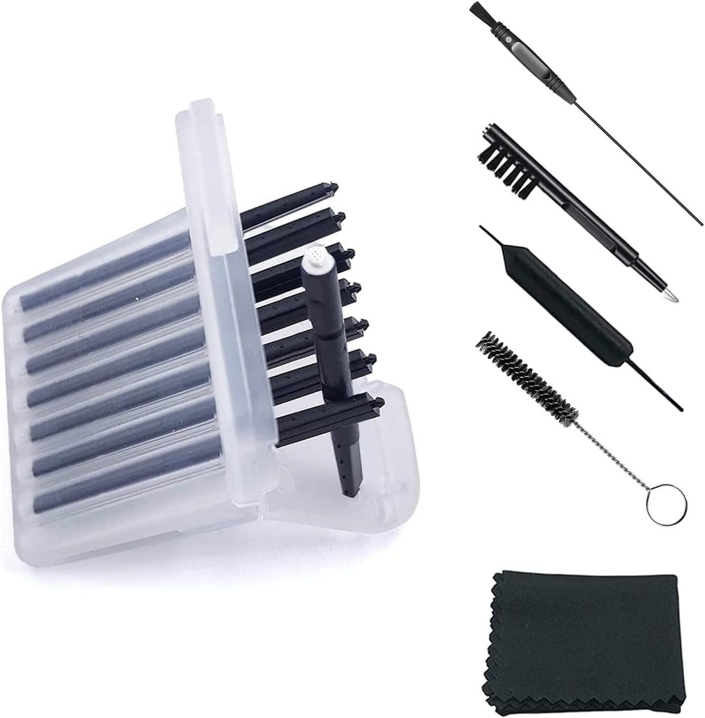 (4 Packs) שמיעה ואקס משמר מסננים (32 יחידות) החלפת Wax Cerumen להפסיק Wax מלכודות עבור Phonak, Widex, Unitron ו- Resound - 5 חתיכות שמיעה ניקוי אביזרים Kit עם ביצוע מקרה