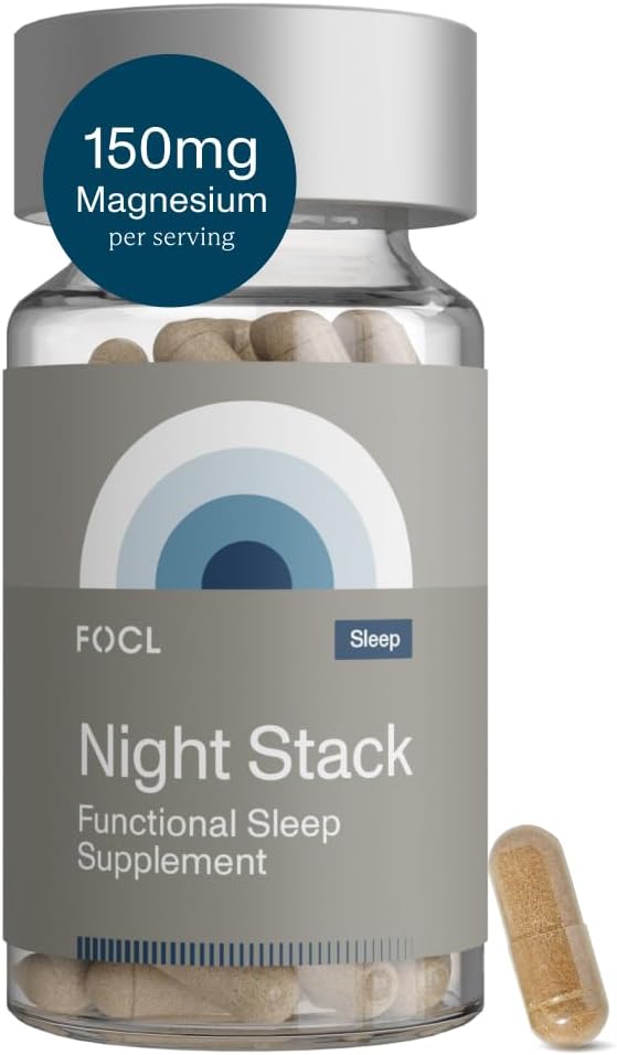 מזון לילה חסר מנוחה Magnesium Sleep Supplement - Natural Sleep Aid, Melatonin Free, No Grogginiess, Calm - Magnesium תוסף ל Sleeporative Sleep with Ashwagandha - טבעוני, non GMO, Cruelty Free Free Freeginiess