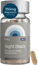 מזון לילה חסר מנוחה Magnesium Sleep Supplement - Natural Sleep Aid, Melatonin Free, No Grogginiess, Calm - Magnesium תוסף ל Sleeporative Sleep with Ashwagandha - טבעוני, non GMO, Cruelty Free Free Freeginiess