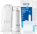 מערכת השקיה Nasal Irrigation - כןPOW Electric Neti Pot Nose ניקויer - Sinus Rinse Machine with 4 Modes for Nose Wash - Nasal Irrigator with 40 Packets Saline for Sinus Flush and Relief