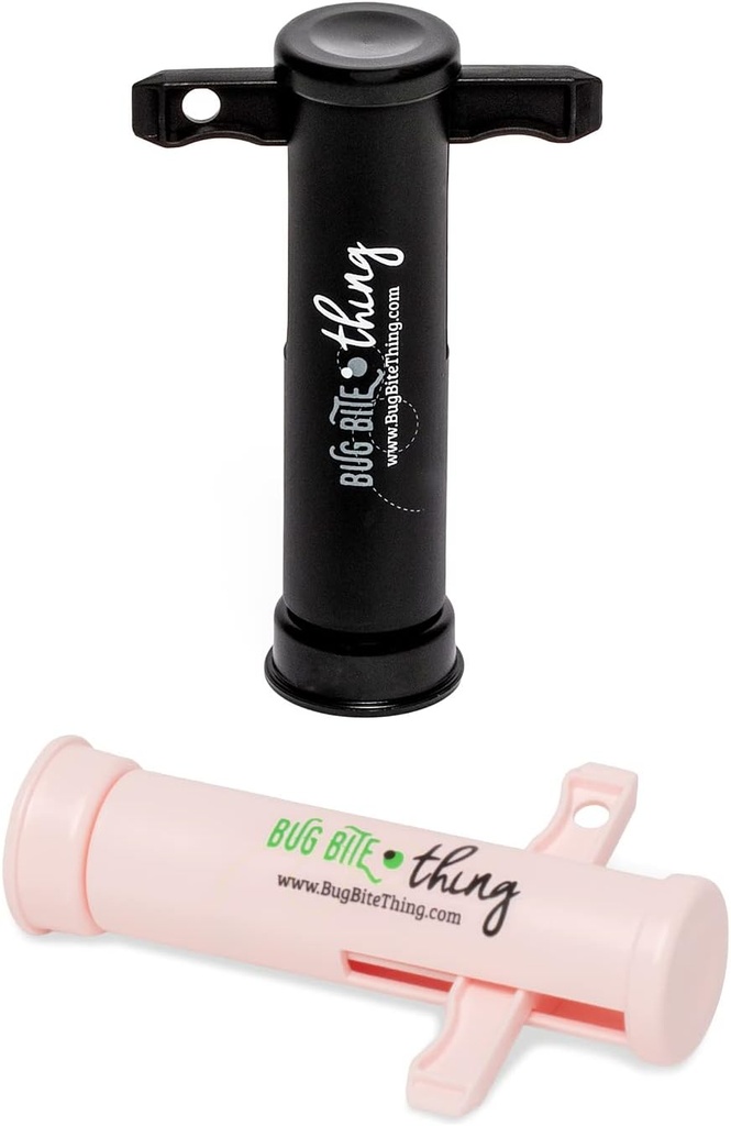 Bug Bite Thing Suction Tool - באג Bites ו- Bee/ Wasp Stings, Natural Insect Bite Relief, 2Pack, 1 שחור/1 פינק