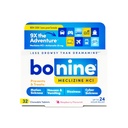 Bonine non-Drowsy Motion Diseaseness - טבליות Chewable עם Meclizine HCL 25 מ"ג - תרופה לא Drowsy עבור Nusea או תנועה מחלה - Cruise Essentials - Raspberry Flavor, 32 טבליות Chewable