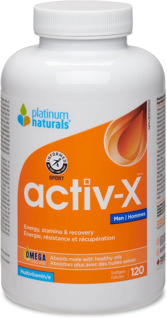 פלטינום - Active-X Multi for Men 120 Softgels