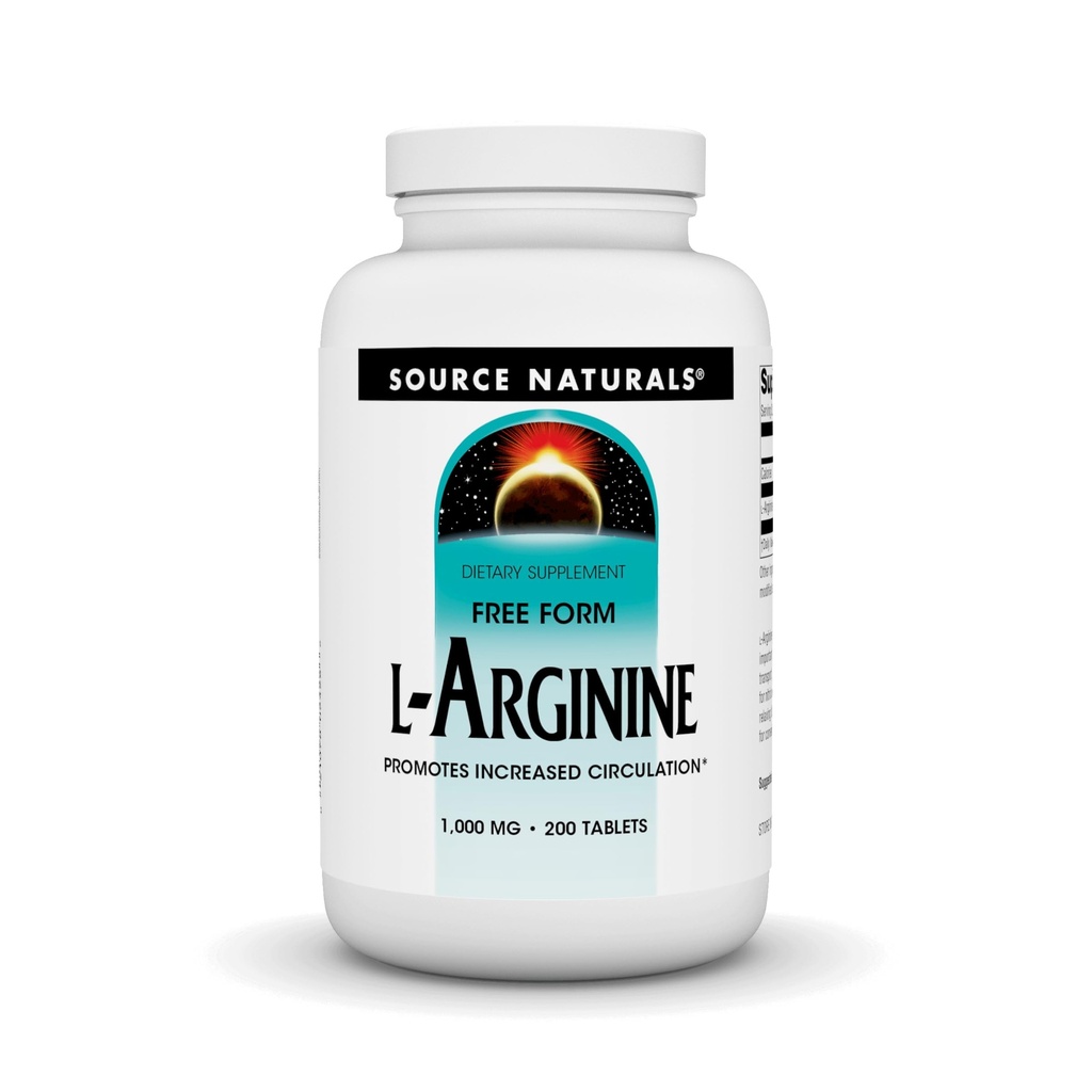 מקור טבעי L-Arginine חינם טופס * 1000 מ"ג, 200 טבליות