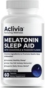 Super Power Melatonin 10 MG קפסולות, Chamomile, Passionflower & Lemon Balm, Sleep Aid to Helps You Fall Asleep באופן טבעי ו Wake Upagged, non-Habit Forming, 60 קפסולות