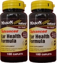 Mason Natural Advance אוזניים בריאות פורמולה Bioflavonoids Plus 100 קפסולות לחבילת בקבוק 2 Total 200 Caplets