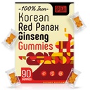Panax Red Panax גינזנג תוספת חניכיים - תוספי ברזל לנשים וגברים - חניכיים ברזל עם ויטמין C, B6, B12, Potassium & Magnesium, טבעוני - 90 הרוזן