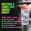 Gamer Supps, GG Energy Red Raspberry (100 משרתים) - Keto Friendly Gaming Energy ו-Nootropic בלנדר, סוכר חינם + אורגני קפאין + ויטמינים, אבקת שתו