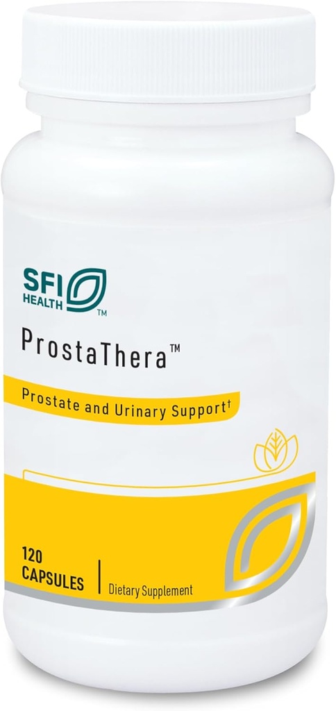 Klaire Labs SFI Health Prostathera - תוסף Prostate עבור גברים עם Saw Palmetto, פולן, Nettle, Pygeum & מינרלים - תוספי Gluten-Free לתמיכה Prostate & Urinary Health (60 טבליות)