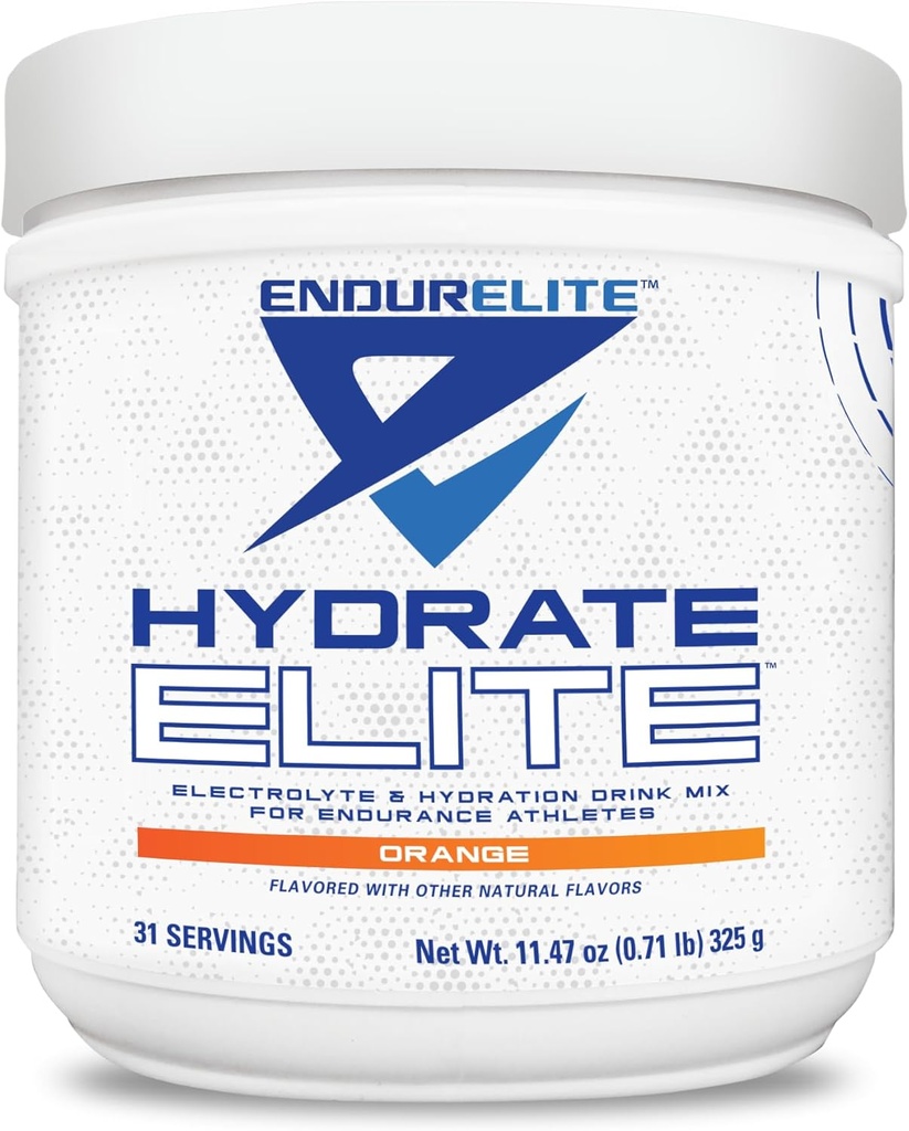 EndurElite hydrote Elite - אבקת אלקטרוליט - hydrotion & אלקטרוליטים מיידיים עבור Endurance Athletes - אבקת הידרה לערבב - כתום - 31 משרתים