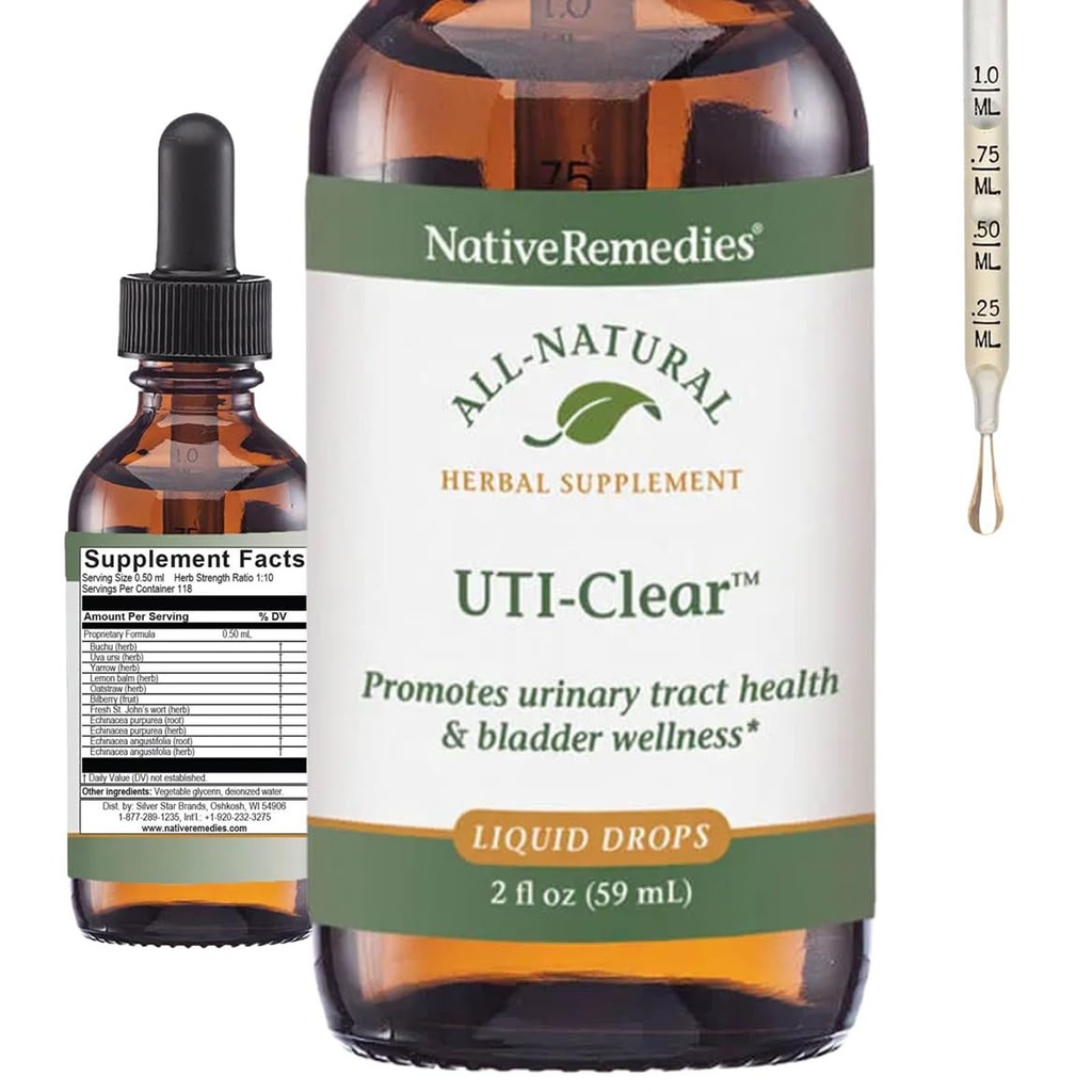 Native Remedies UTI-Clear for Urinary Tract and Bladder Health, 59 מ"ל