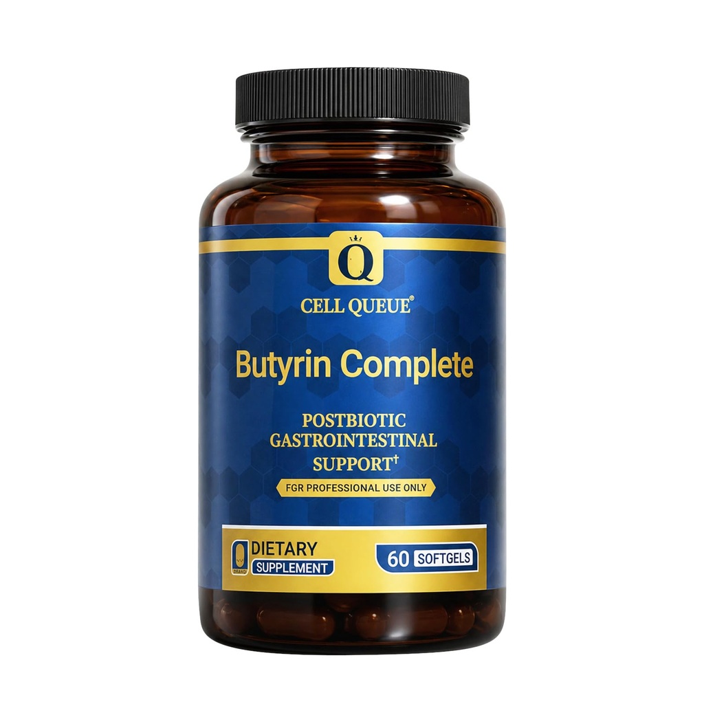 תוסף Butyrate - 3in-1 Butyric Acid (Tributyrin) Postbiotics for Gut Health & Leaky Gut Support, Colony Health, Bloating, Constipation, Modulating Intestinal Flor, 60 Softgels