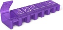 EZY DOSE Soft Touch Weekly (7-Day) Pill Case, Medicine Planner, ויטמין ארגן ויטמין Box, Daily Planner, XL השוואתי, נוח וקל לשימוש, שכותרתו Lids, Color May Vary, BPA Free®
