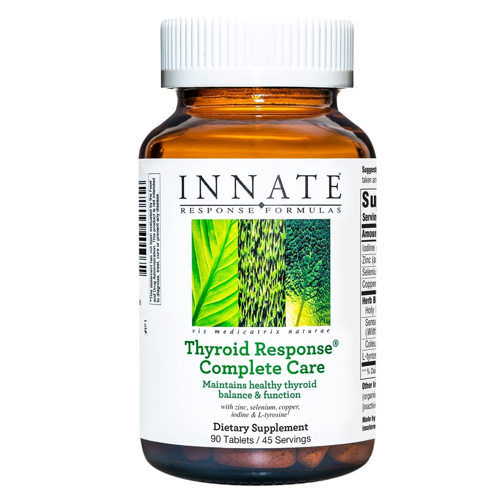 המונחים: Thyroid response Complete Care - Made with Ashwagandha - שומרת על איזון Thyroid Balance and Function - Vegetarian, Gluten-Free, non-GMO - 90 טבליות (45 משרתים)