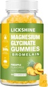 1 Pack Magnesium Glycinate Gummies 1000 מ"ג, Calcium, Potassium, Bromelain, ויטמין D, B6, CoQ10 תוספת של הירגעות, Calm Mood, הקלה מתח ושינה למבוגרים וילדים, 60 ספירות