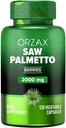 ORZAX Prostate תוספת עם מיצוי פלמטו 2000 מ"ג עבור גברים - שיער ותמיכה שתן - 120 קפסולות Veg - (120 יום אספקת)